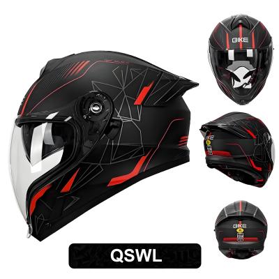 Full-face motorcycle helmet